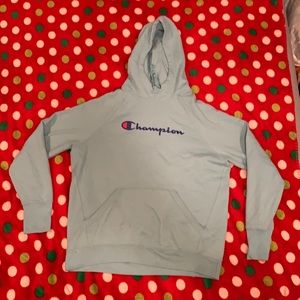 Light blue Champion Hoodie